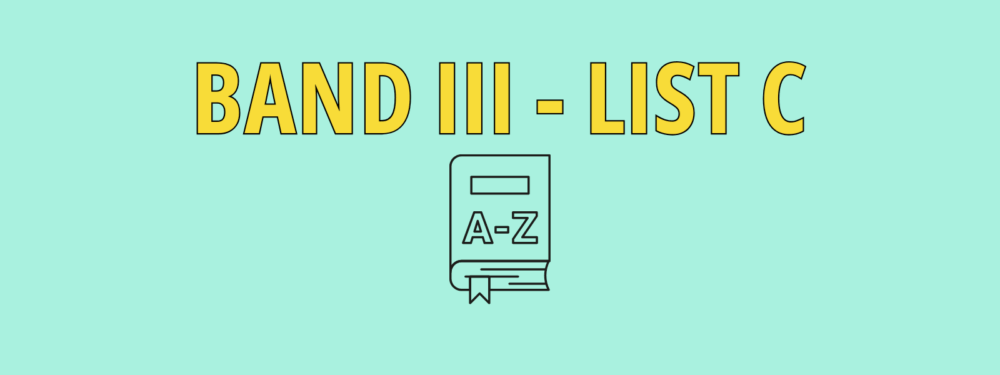 B2 Band III – List C